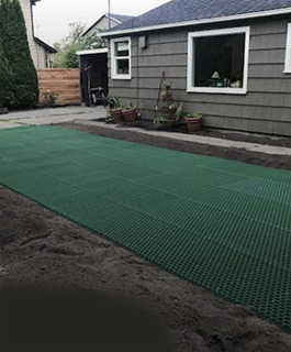 Hexmat grid surface installation